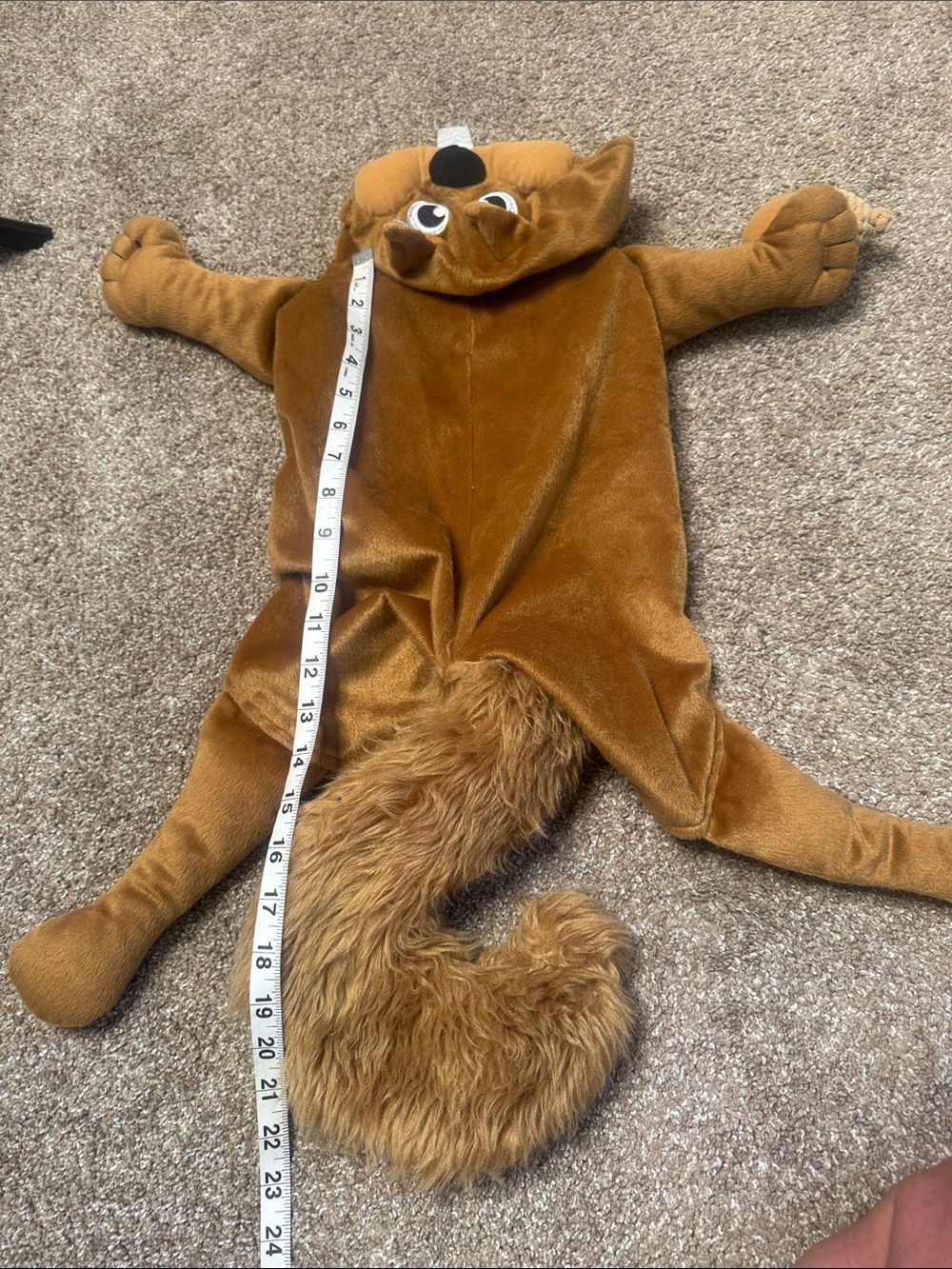 plush squirrel/chipmunk-style dog costume Halloween funny pet Costume SZ LG - Picture 5 of 10